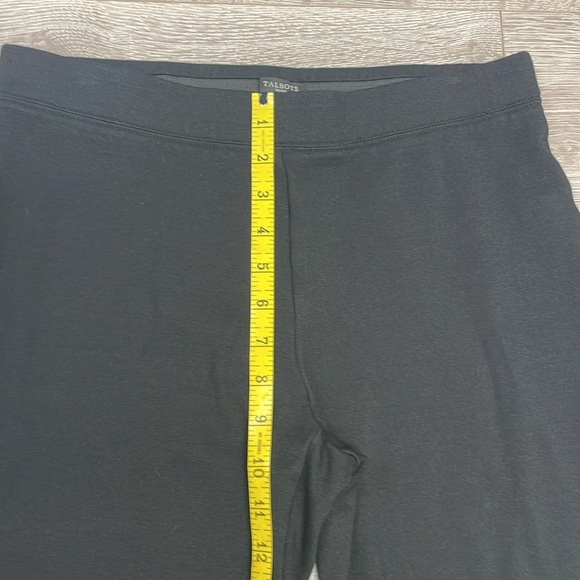Talbots Petites Black Pull On Elastic Waistband Skinny Pants Ankle Zip MP - Picture 9 of 14